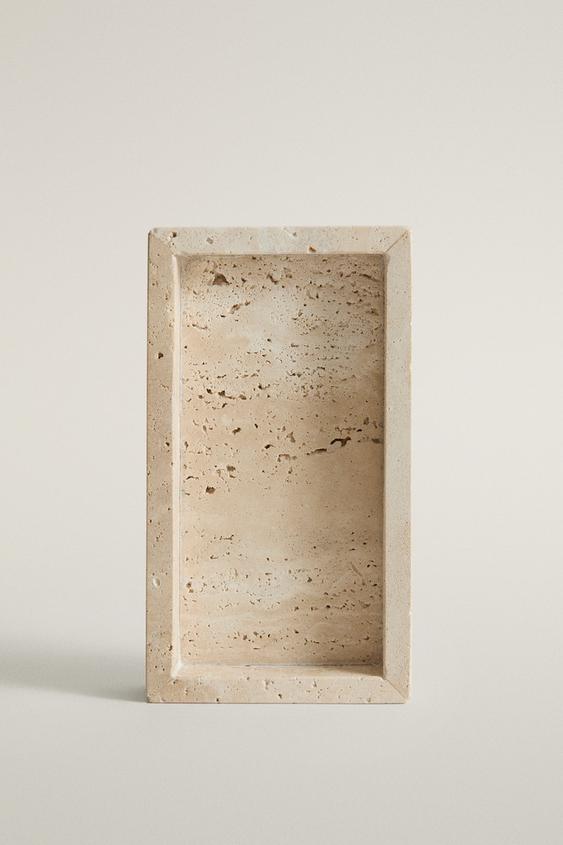 BEIGE MARBLE BATHROOM SOAP DISH - Beige by Zara - Image 0