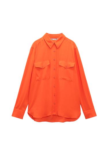 FLOWY SHIRT WITH POCKETS