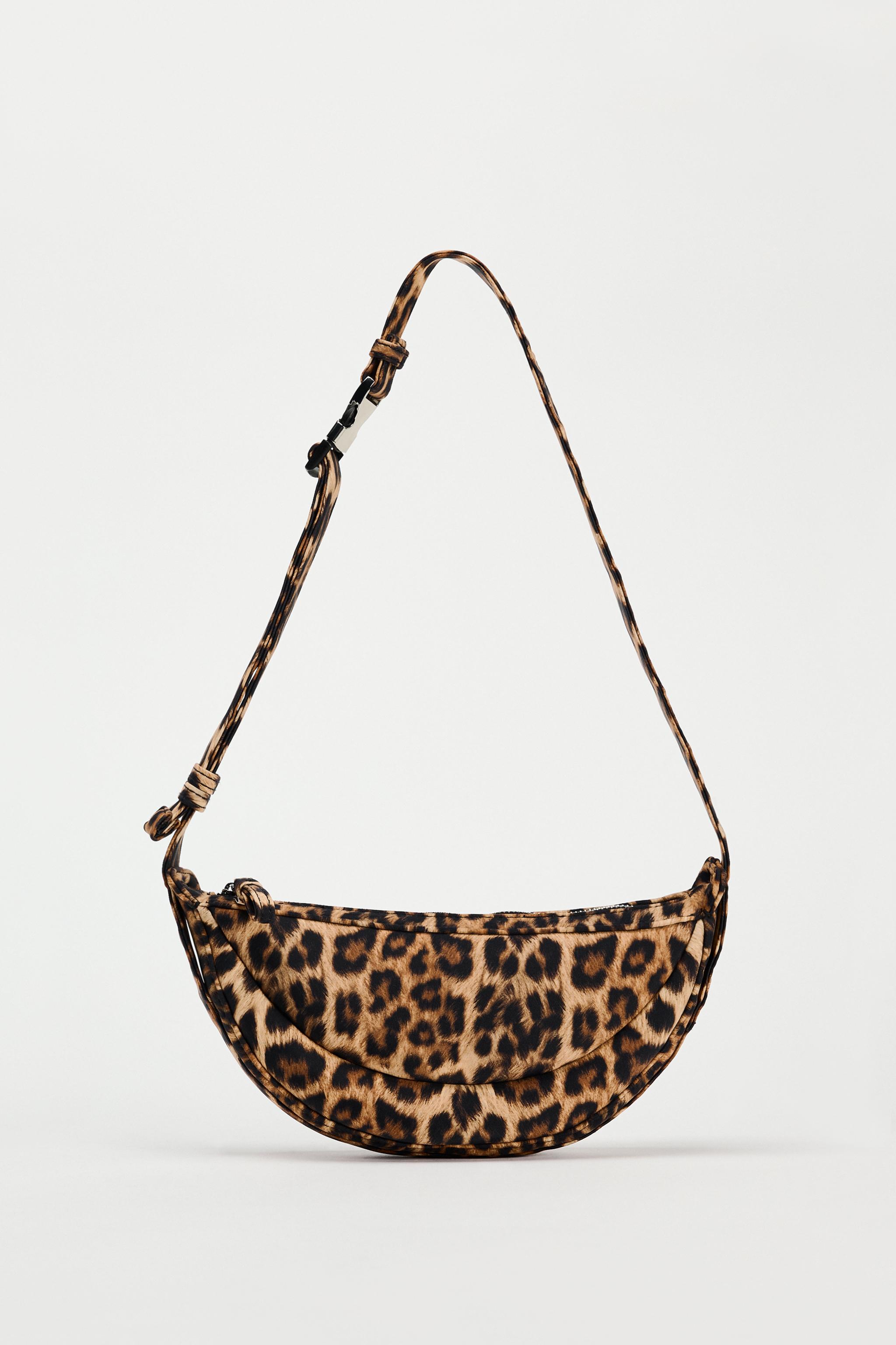 Zara Animal Print Crossbody Bag 195 Women