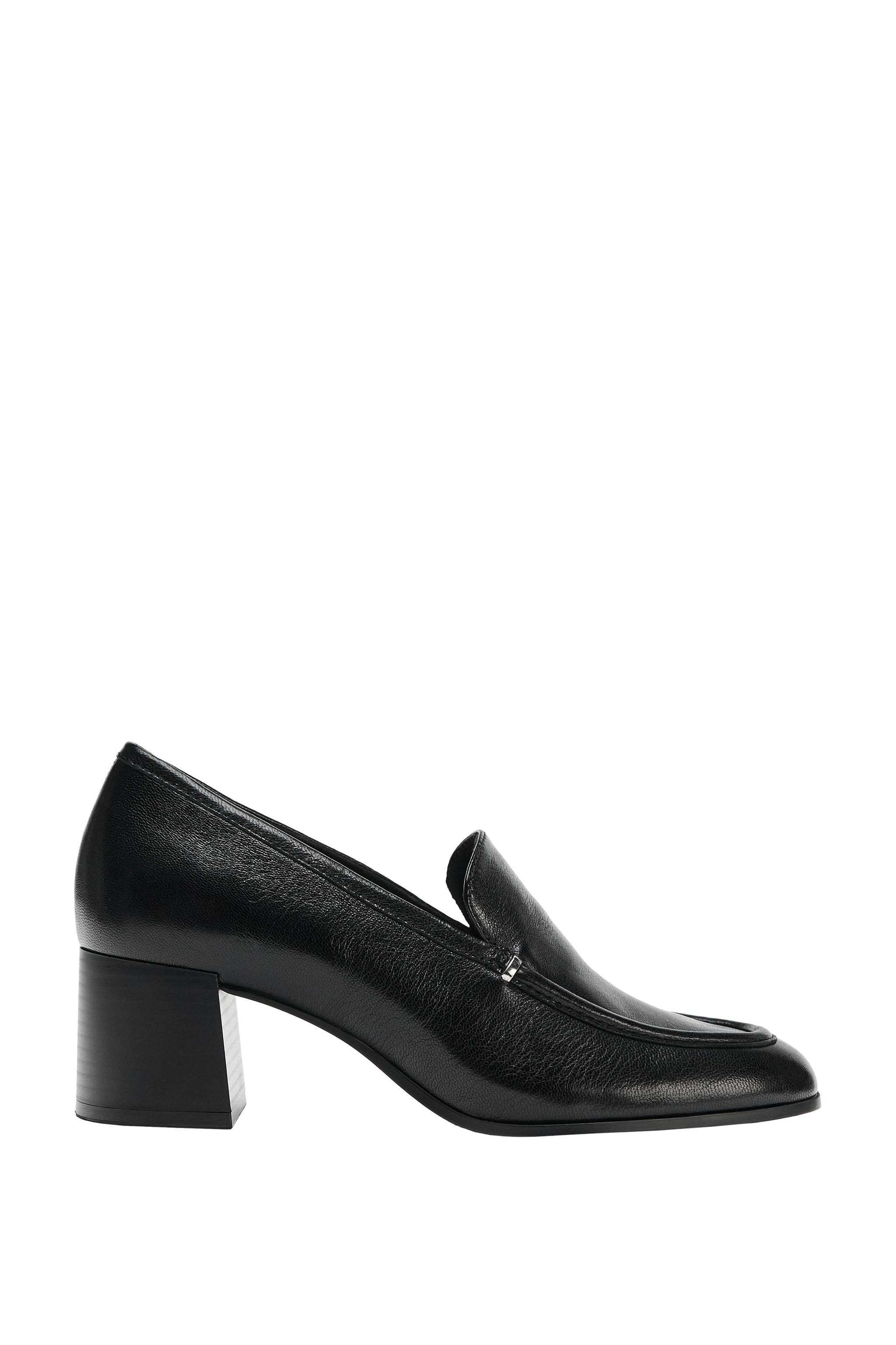 レザーヒールローファー - ブラック | ZARA Japan / 日本