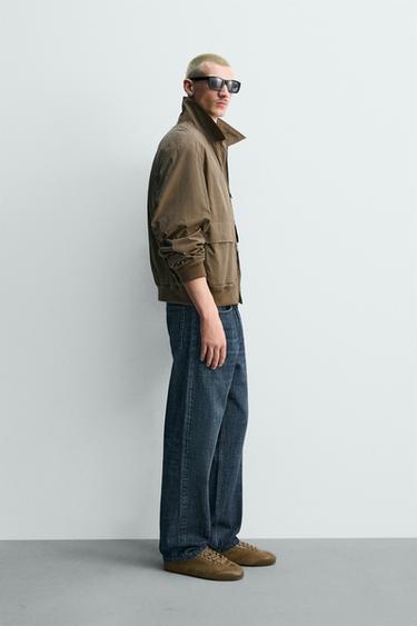 BLOUSON TECHNIQUE REGULAR FIT - Marron de Zara - Image 3