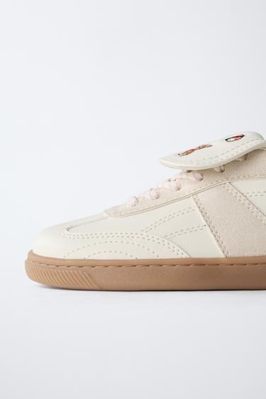 TENNIS À RABAT ET PIÈCES - Blanc de Zara - Image 3