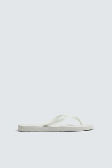 Zaras HAVAIANAS ® x ZARA SANDALER - Naturvit