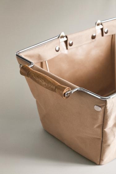 GARDEN BASKET WITH REMOVABLE COTTON - Ecru by Zara - Image 2