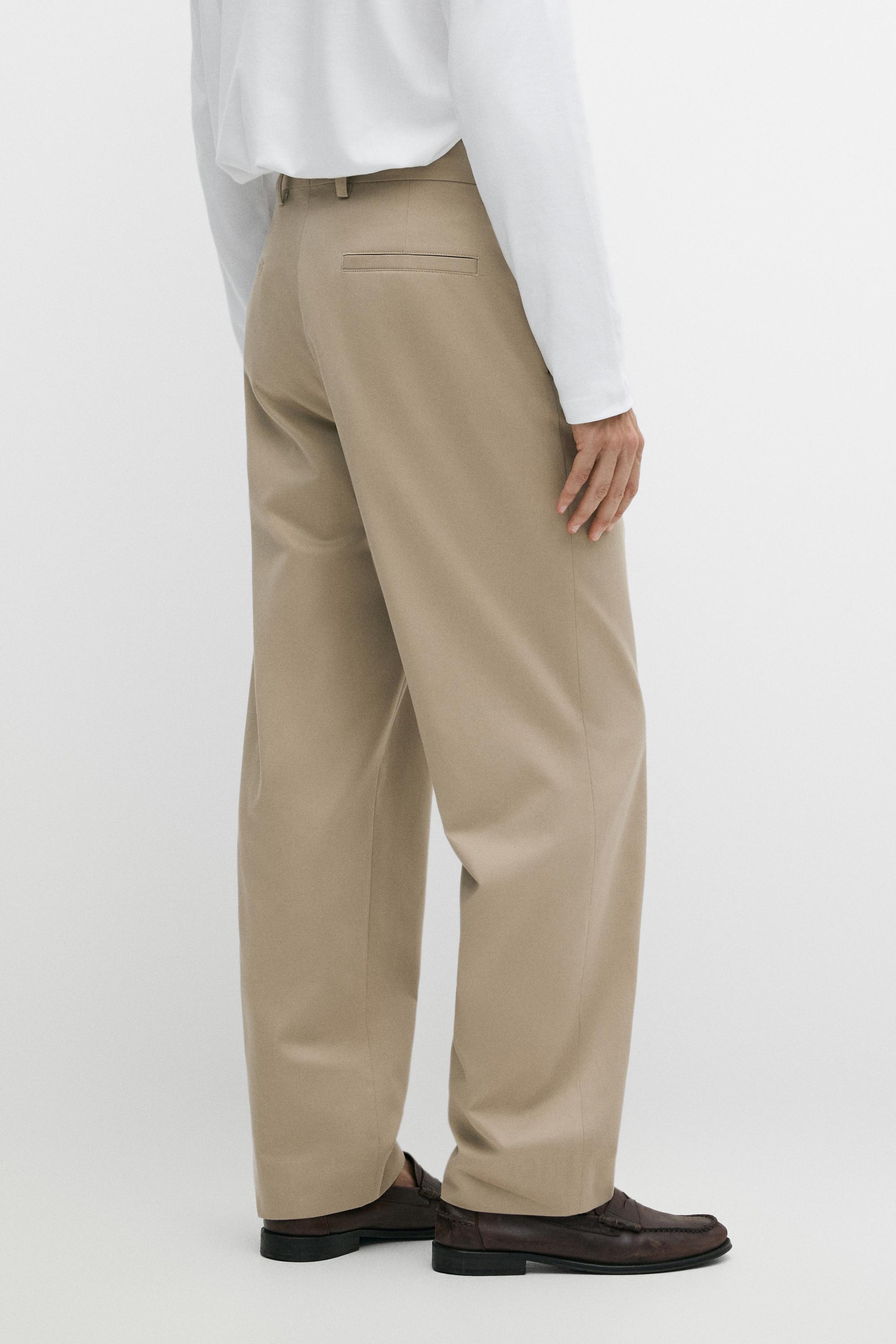 Pantalon jambe large 100 % coton