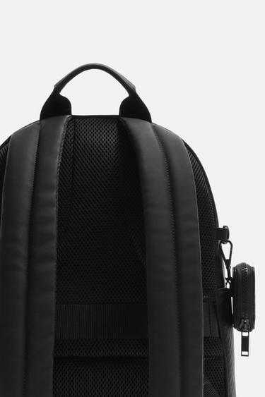 RUBBERISED BACKPACK - Black by Zara - Image 5