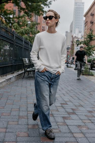 WAFFLE T-SHIRT WITH LABEL - Oyster-white de Zara - Image 2