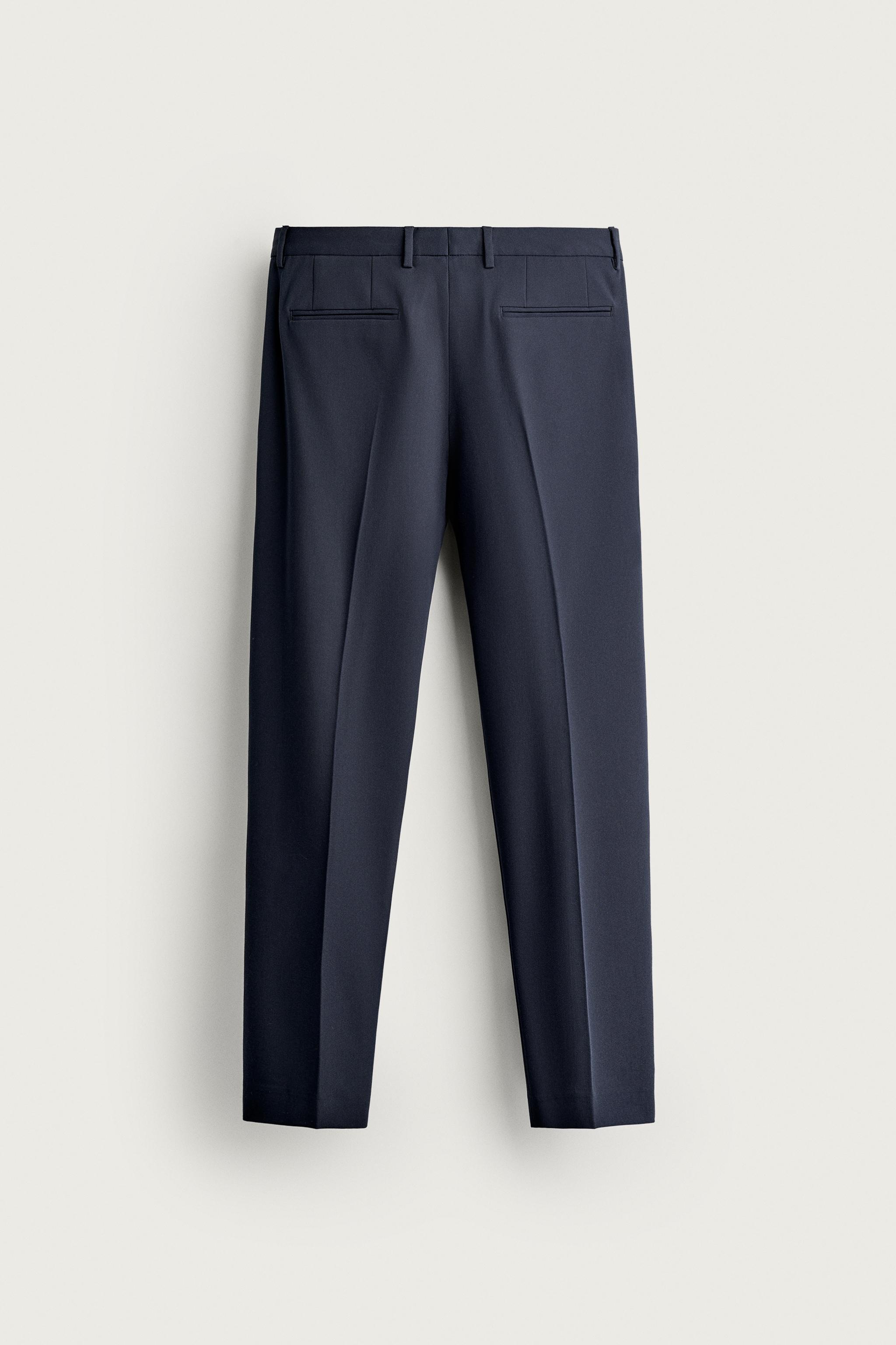 COMFORT SUIT PANTS - Navy blue | ZARA United States
