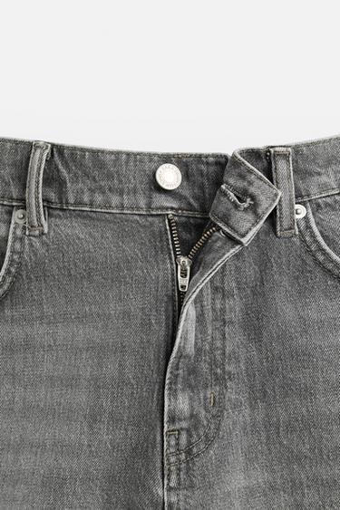 SHORT EN DENIM COUPE CLASSIQUE - Gris de Zara - Image 7