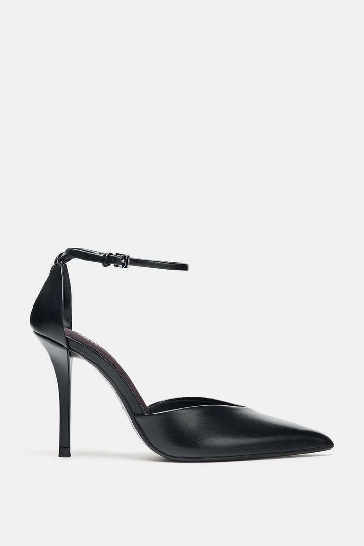 ANKLE STRAP HIGH-HEEL SHOES Black ZARA United Kingdom