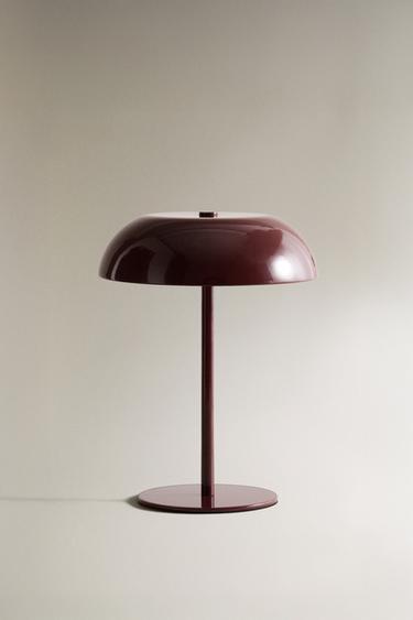 MONOCHROME TOUCH TABLE LAMP - Burgundy by Zara
