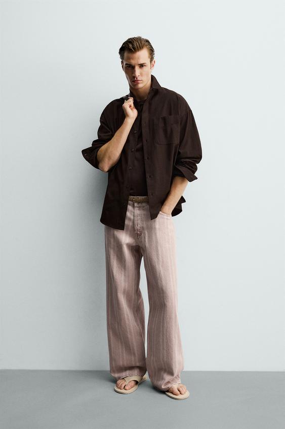 STRIPED RELAXED FIT JEANS from Zara - $79.90