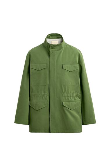 Zara LIMITED EDITION POCKET PARKA - Green