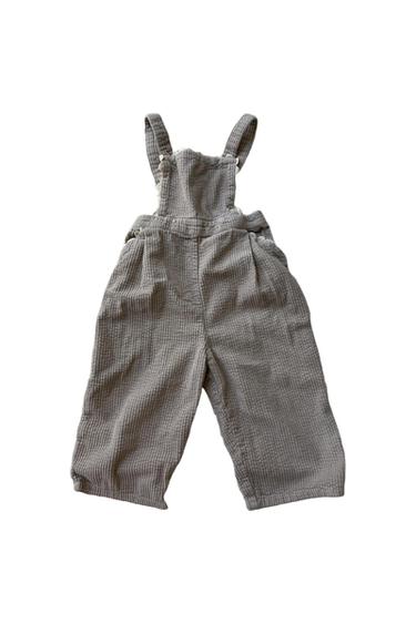 LONG CORDUROY OVERTAKE WITH RICKRACK TRIM