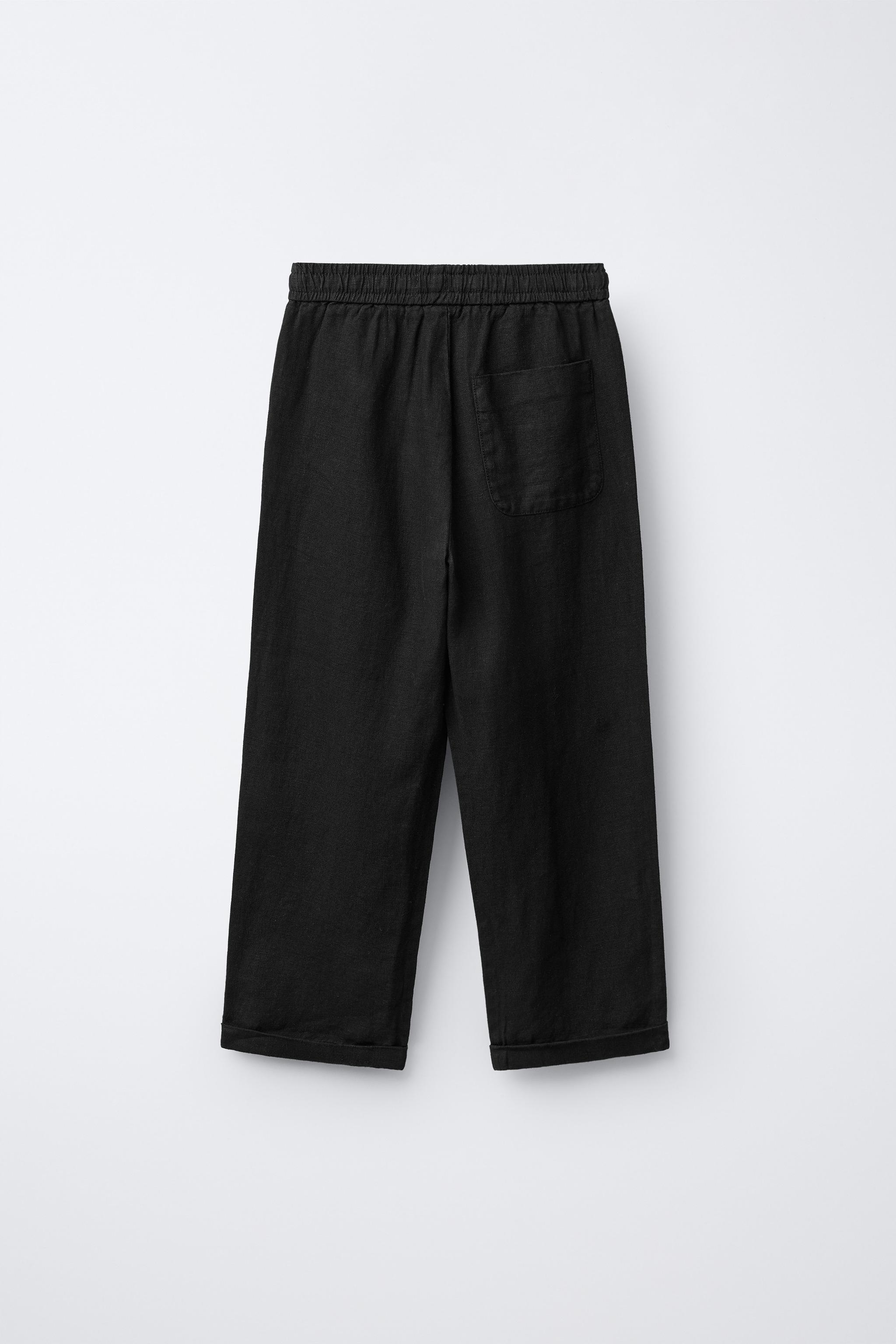 PANTALON DROIT 100% LIN