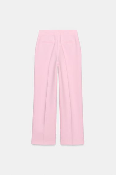 LOW-RISE STRAIGHT-LEG TROUSERS - Pink by Zara - Image 7