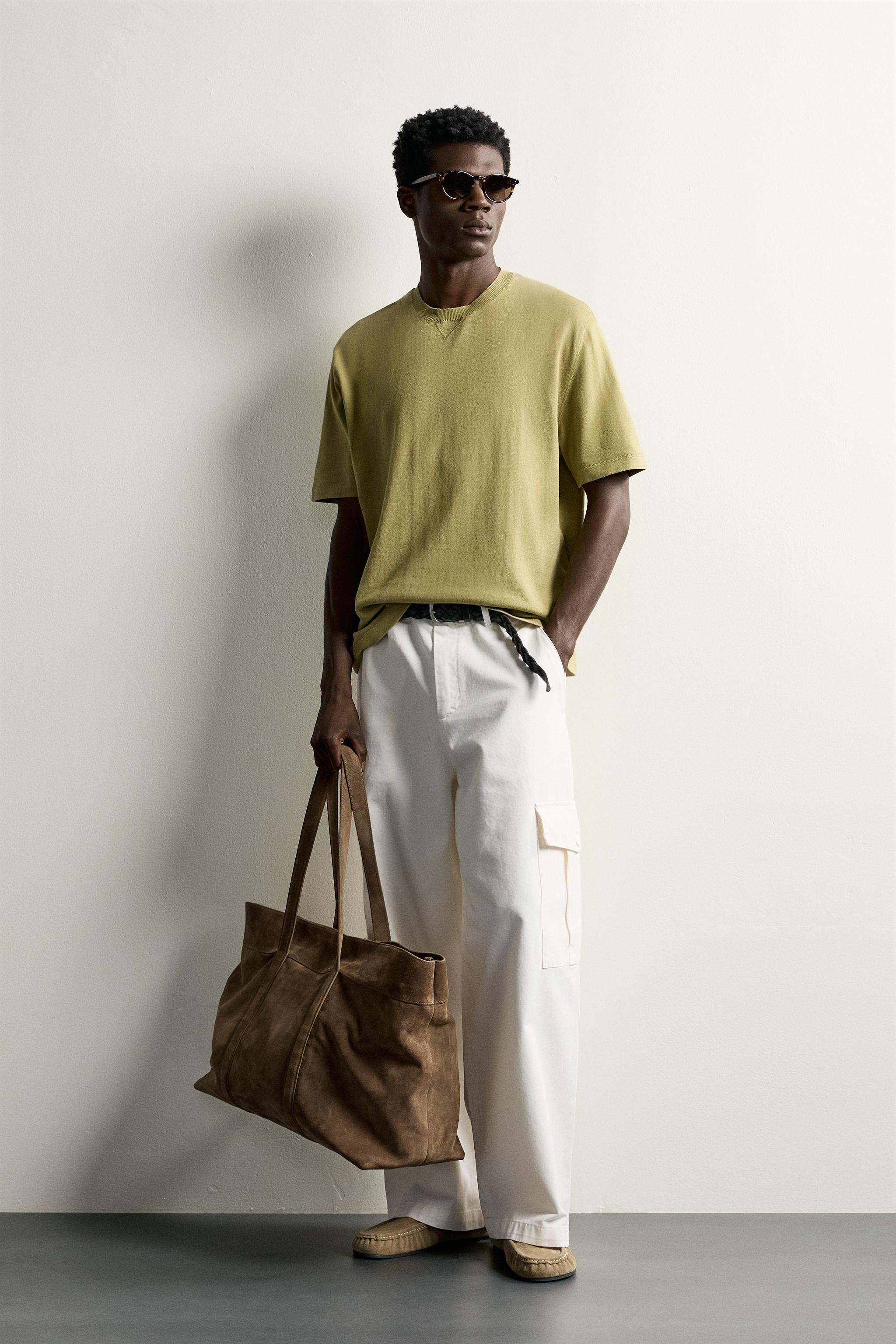 T-SHIRT EN MAILLE REGULAR FIT