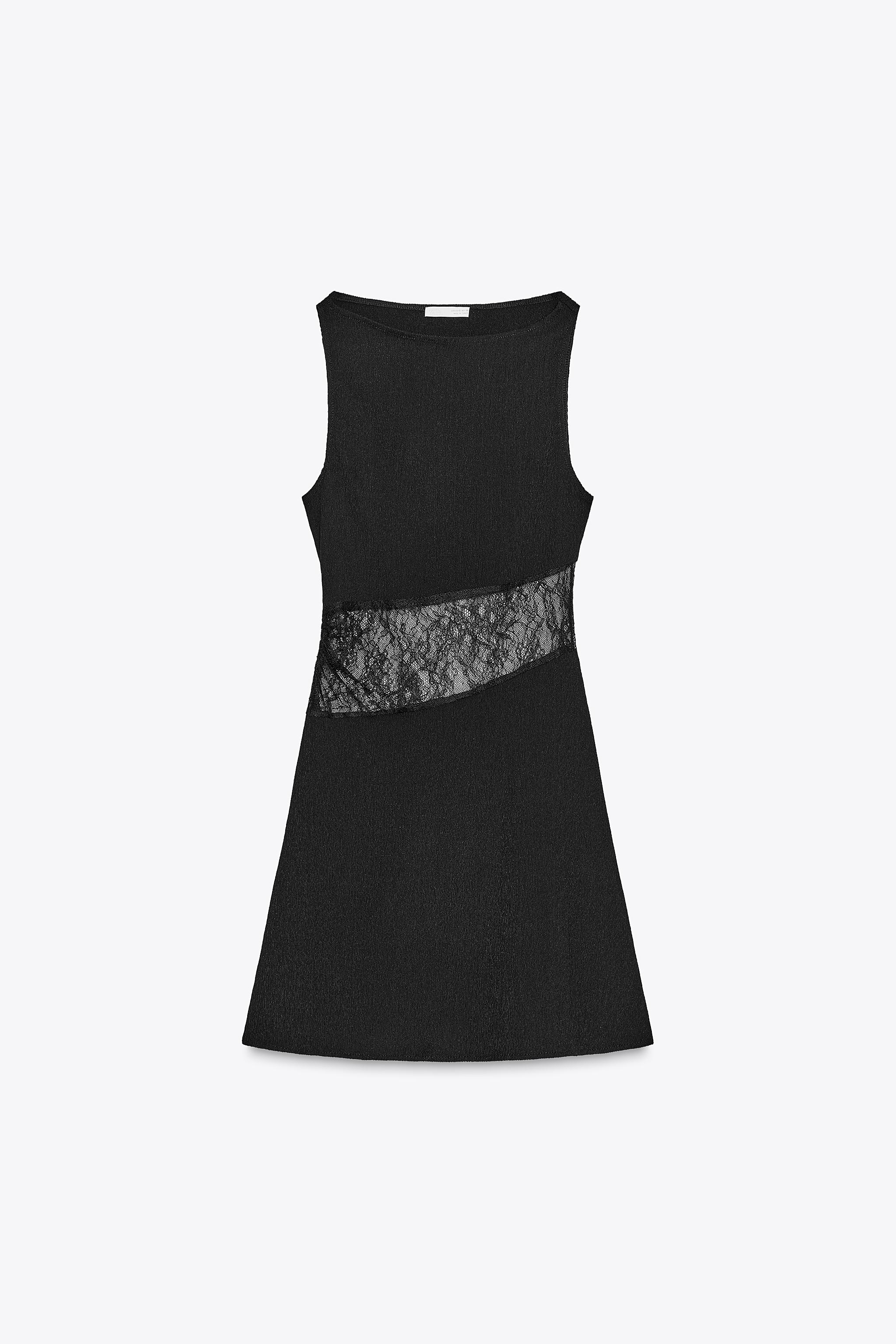 ROBE COURTE COMBINÉE EN DENTELLE