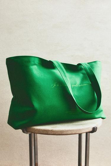 GRAND SAC VERT RUE DU BAC - Vert clair de Zara - Image 5