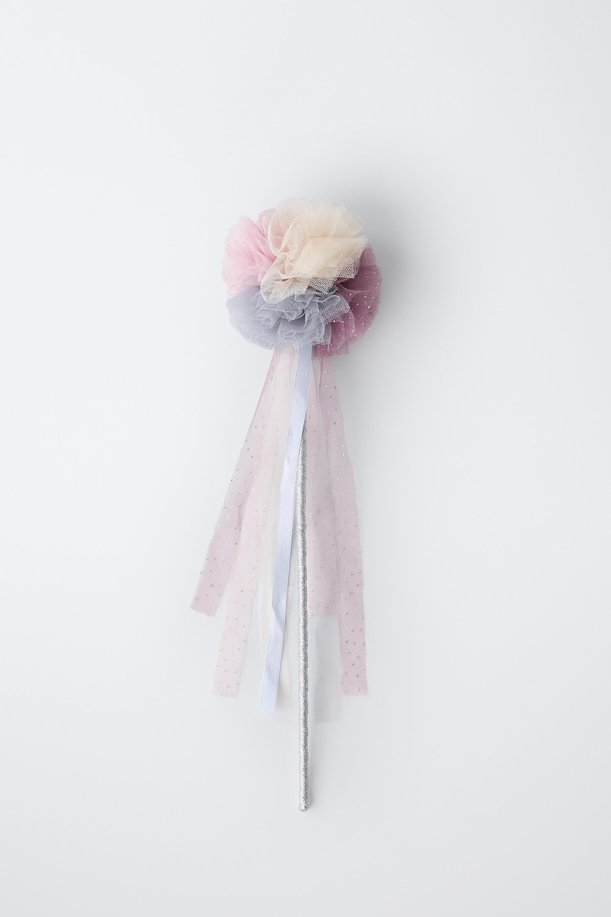 FOREST FAIRY BUTTERFLY TULLE GLITTER WAND COSTUME