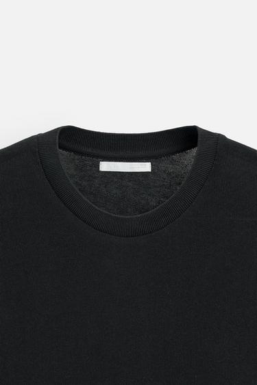 BASIC KNIT T-SHIRT - Black by Zara - Image 7
