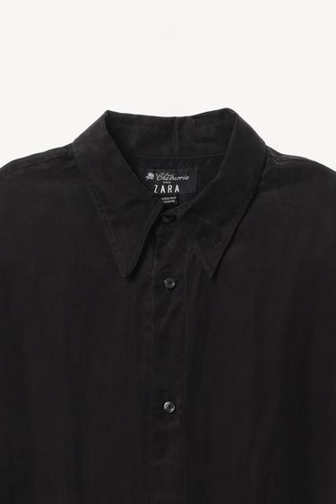 OVERSIZE FLUID SHIRT WILLY CHAVARRIA X ZARA - Black by Zara - Image 2