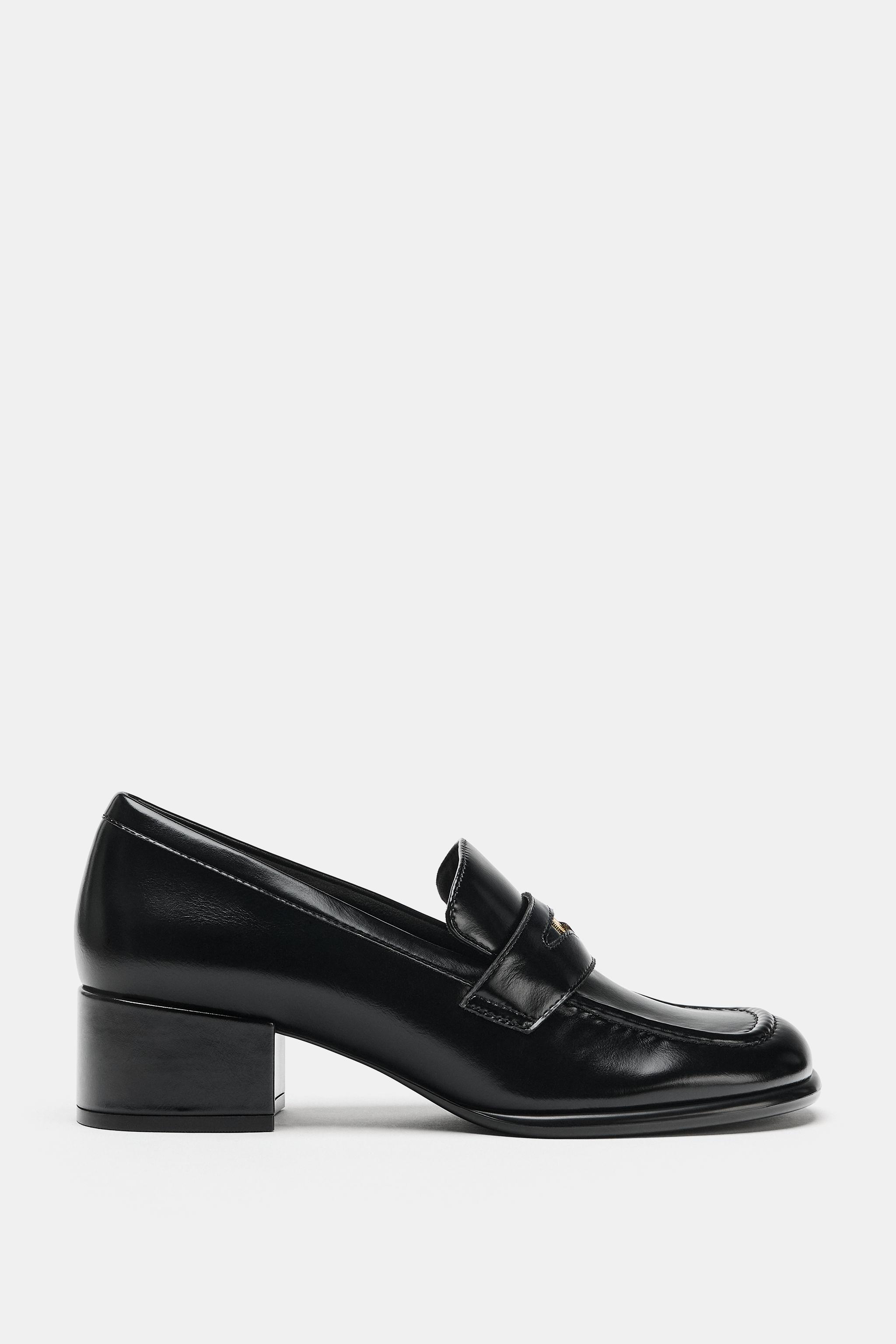 Женские туфли Zara HEELED LOAFERS — фото 3