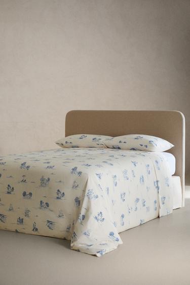TOILE DE JOUY DUVET COVER - Blue by Zara - Image 5