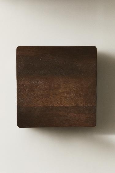 BOÎTE EN BOIS COUVERCLE MOYEN - Marron foncé de Zara - Image 5