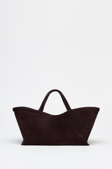 SHOPPER ANTE ALARGADO - Chocolate de Zara - Imagen 0