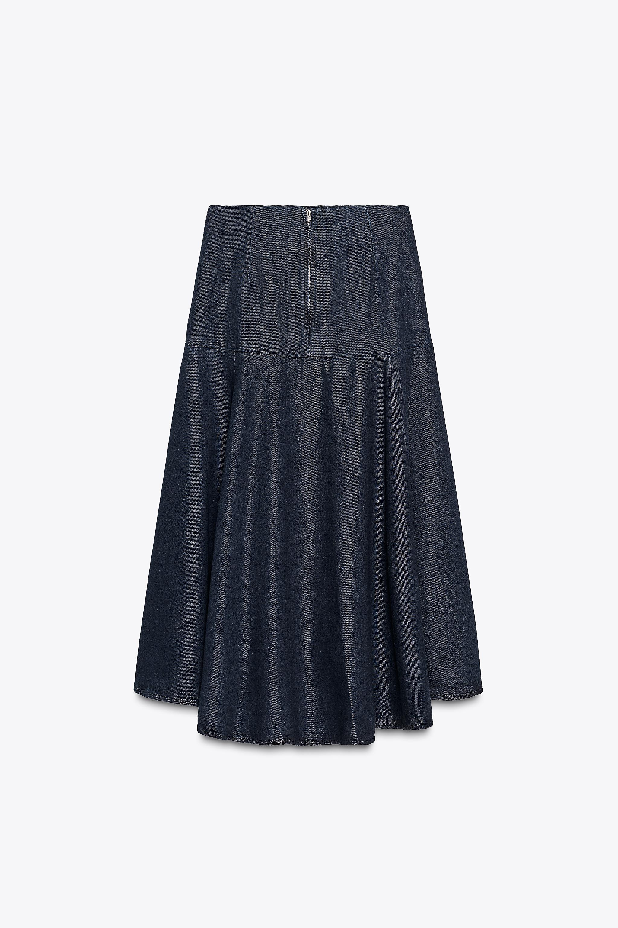 【as\"on】24fw AUTUMN SKIRT Zilky satiny midi skirt | InWear | Women's Maxi Skirts