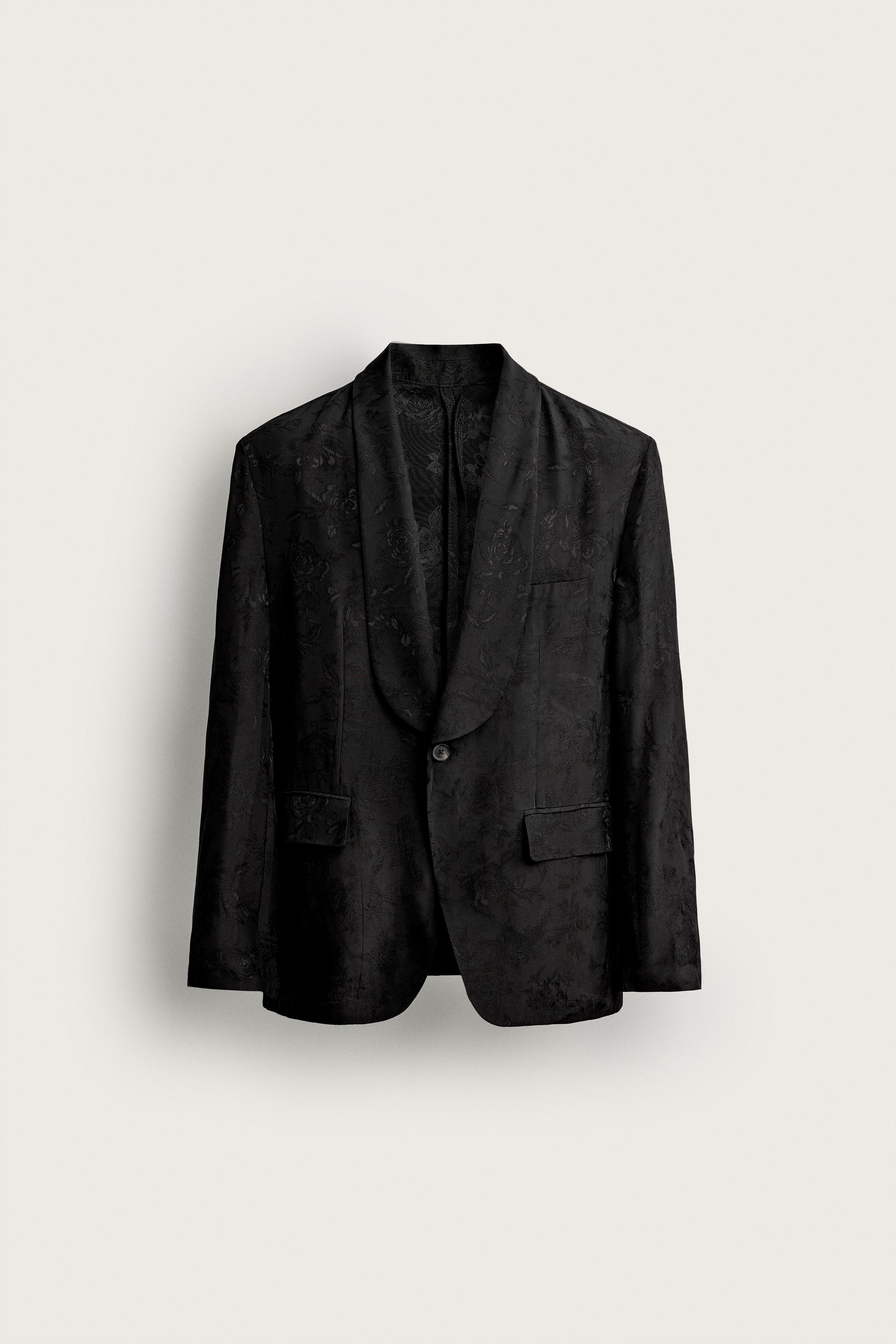 BLAZER FLUIDE JACQUARD FLORAL