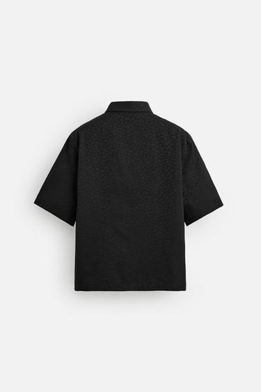 CHEMISE JACQUARD ANIMAL - Noir de Zara - Image 7