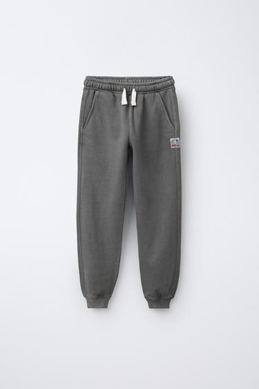 GARMENT-DYED JOGGERS - Anthracite grey by Zara