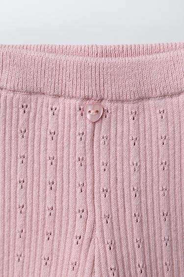 POINTELLE LEGGINGS - Pink by Zara - Image 2