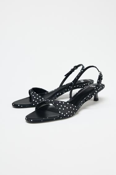 POLKA DOT HIGH-HEEL SANDALS - Black by Zara - Image 2
