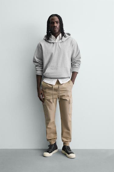 PANTALÓN CARGO SLIM FIT - Beige de Zara - Imagen 0