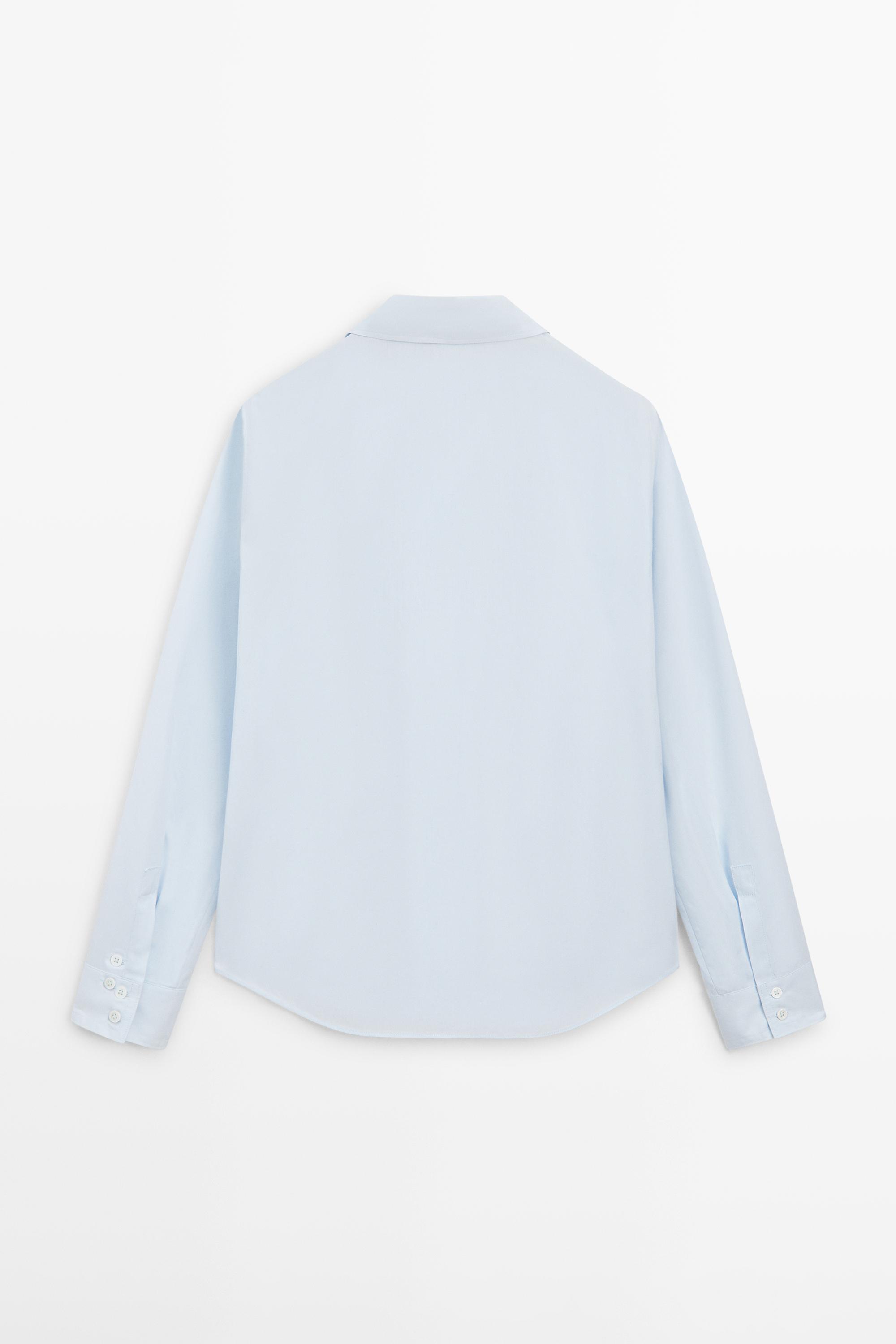 Chemise en popeline 100 % coton
