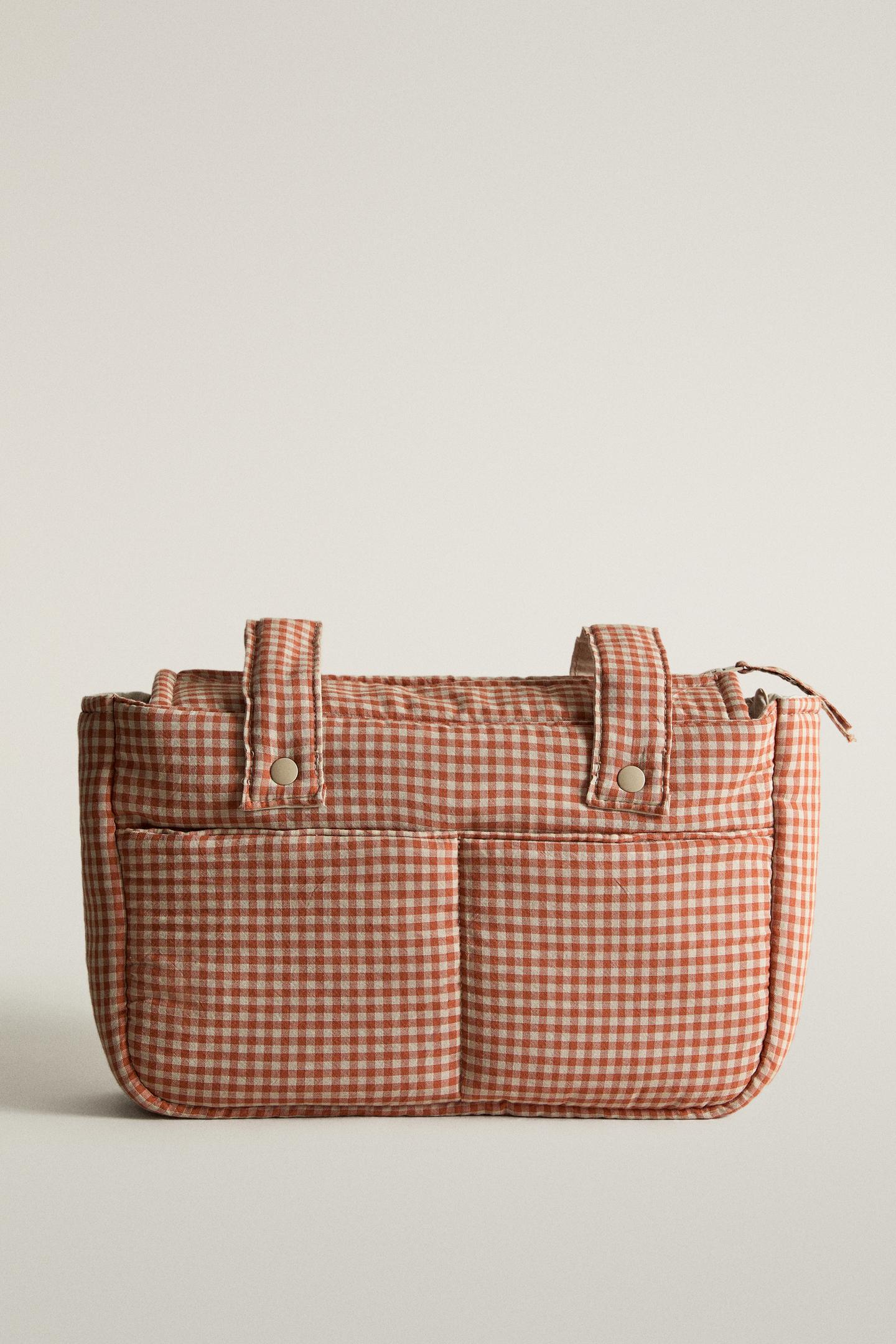 Детская сумка Zara Vichy Baby Basket, цвет: Тёмный оранжевый — фото 1