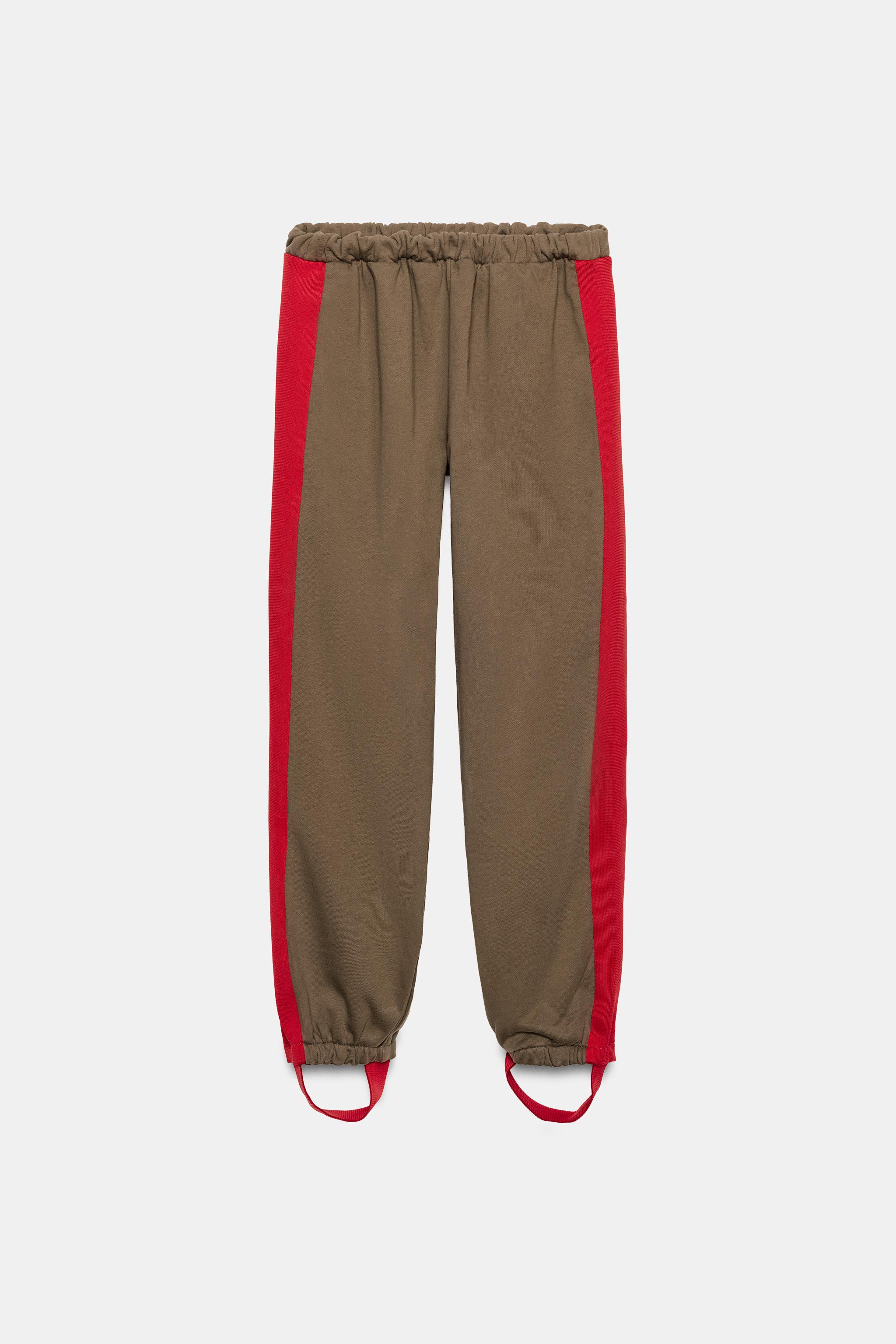 STIRRUP SIDE-STRIPE TROUSERS