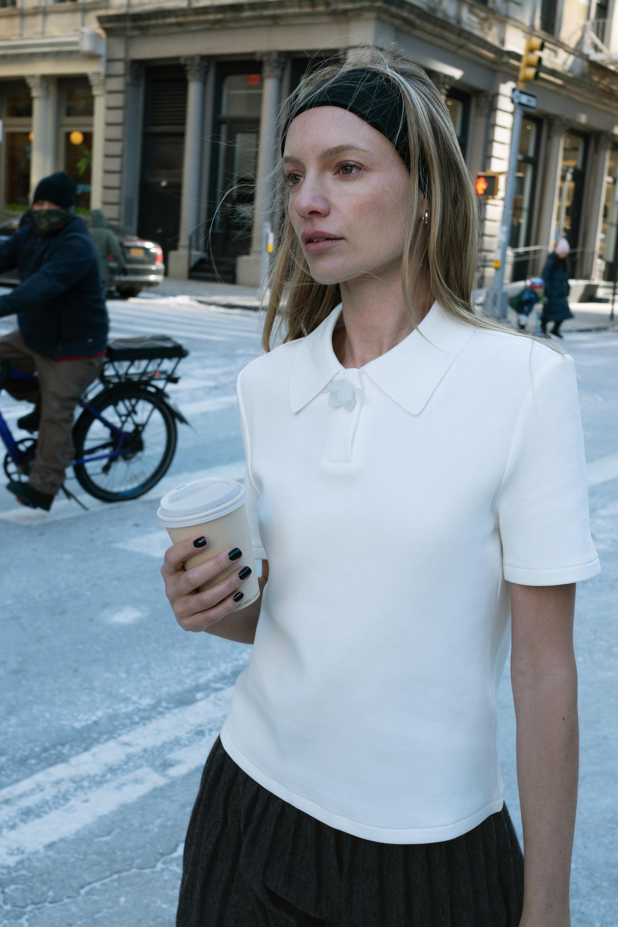 プリーツ入りミニスカート - グレーマール | ZARA Japan / 日本 