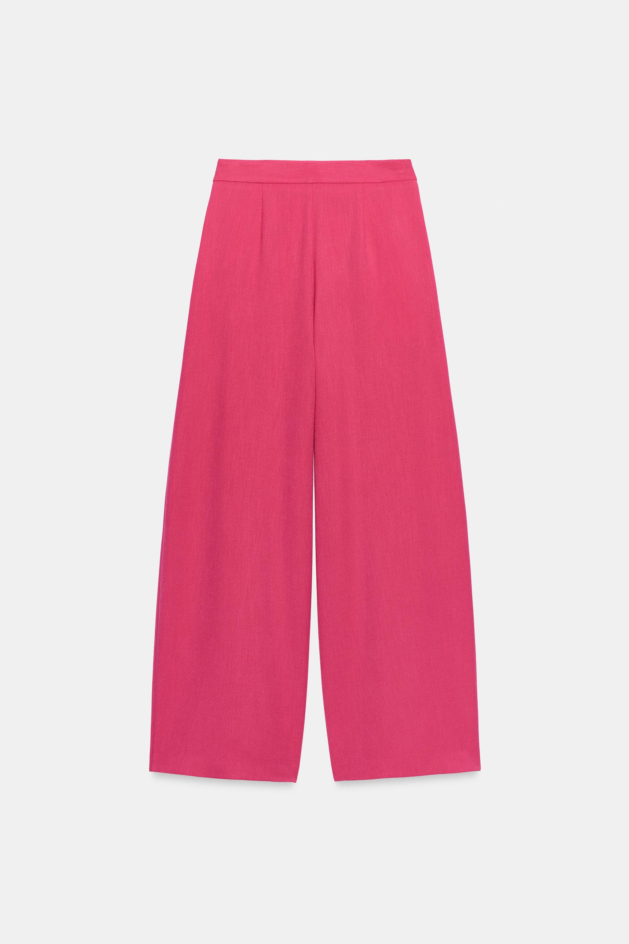 PANTALON LARGE À PLIS
