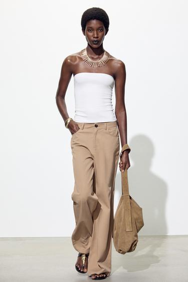 STRAPLESS TOP - White by Zara - Image 0