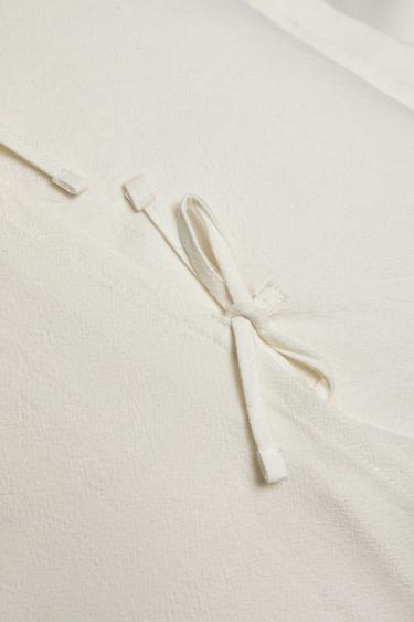 KIDS’ FLORAL PRINT CUSHION COVER - Oyster-white by Zara - Image 3