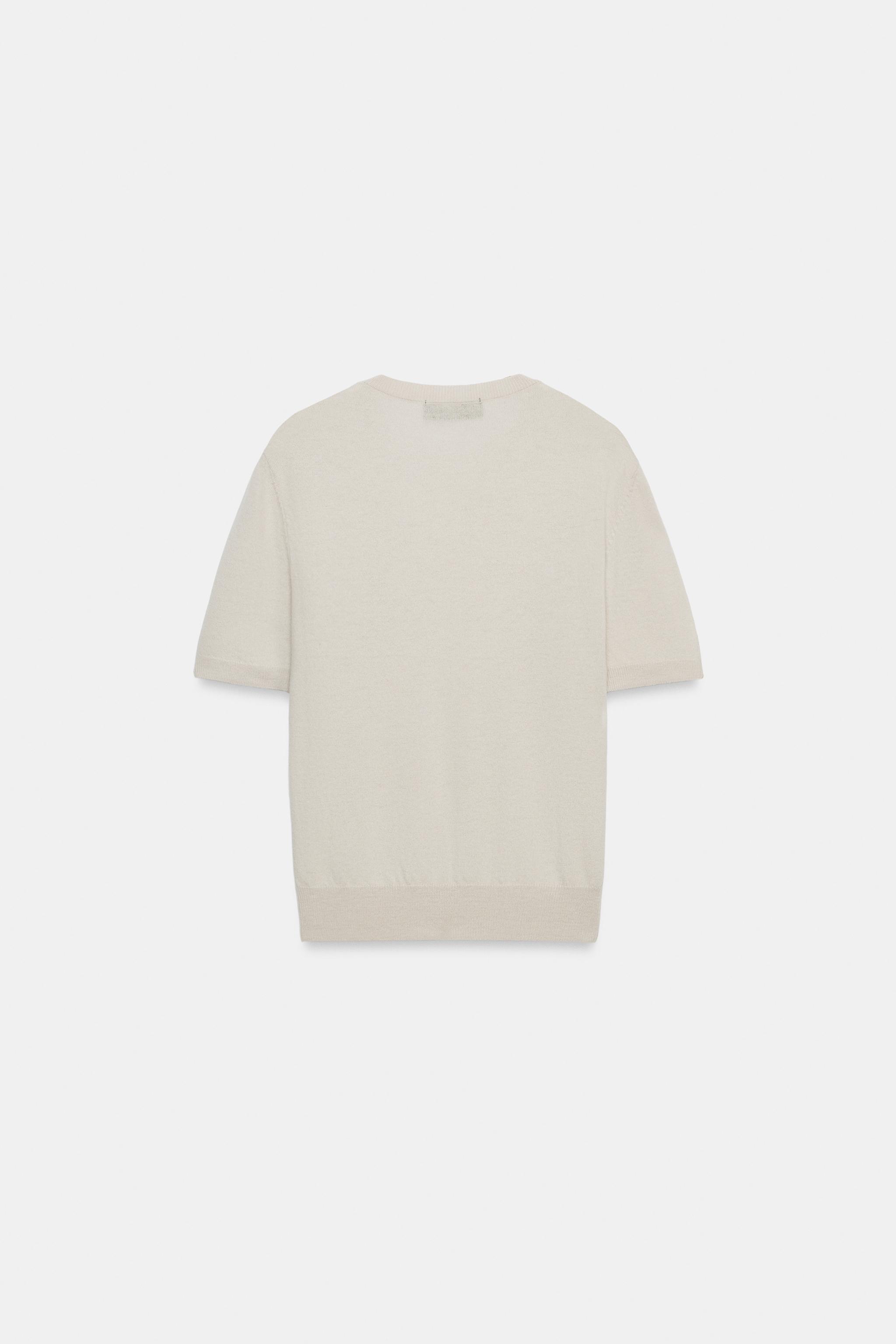 Женские свитеры Zara 100% WOOL SHORT SLEEVE JUMPER — фото 6