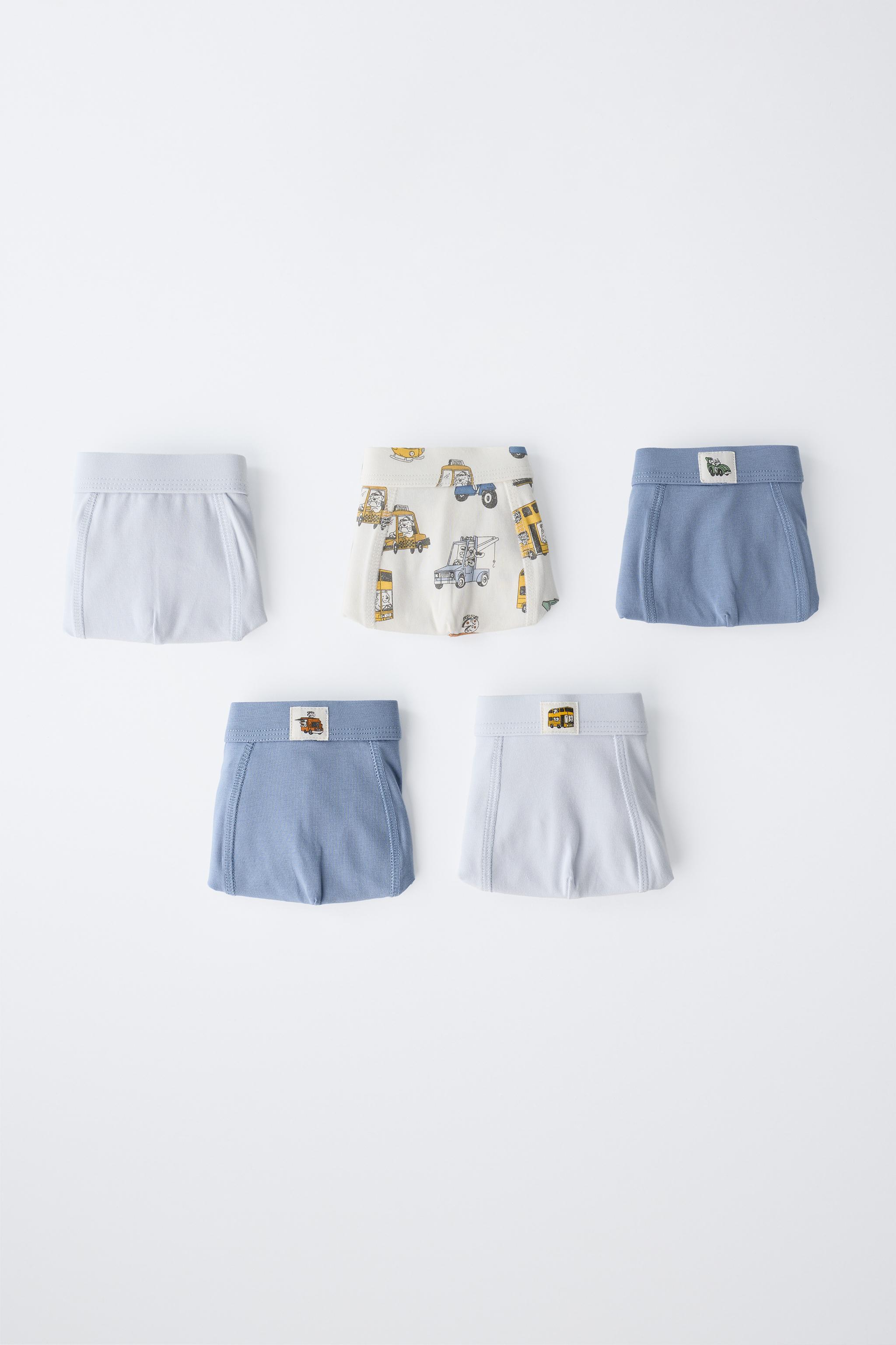 TODDLER BOYS' CAR PRINT BOXER BRIEFS - 5 PACK