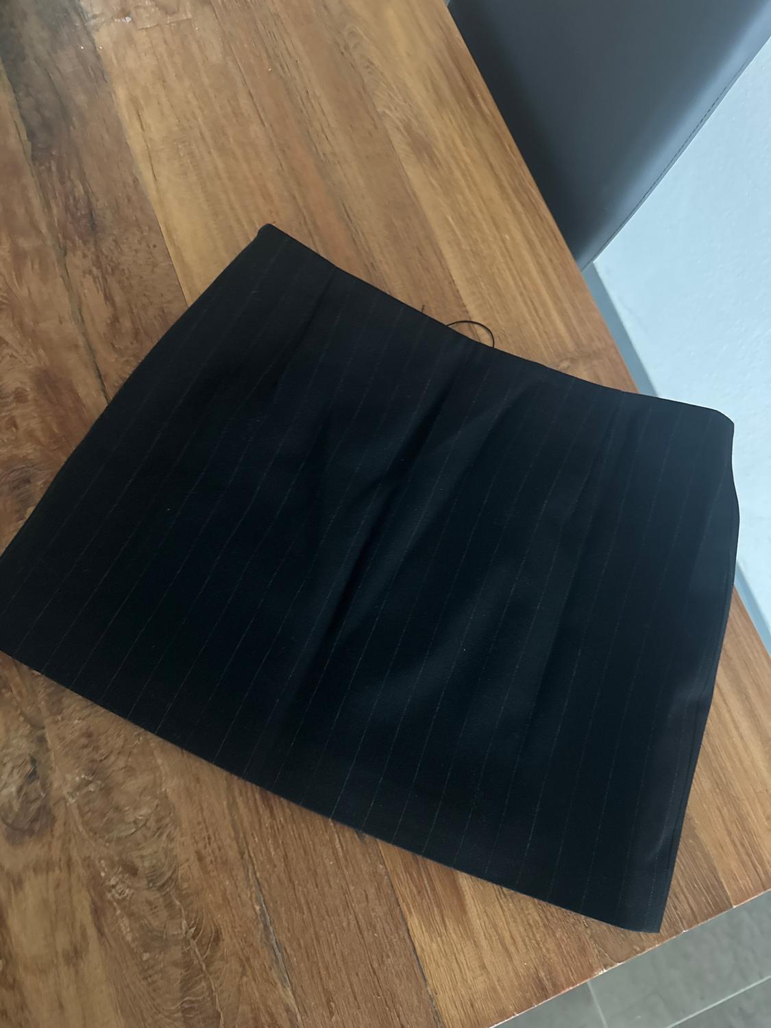 ZW COLLECTION PINSTRIPED MINI SKIRT - Image 2