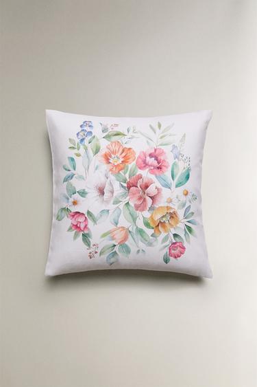 FLORAL CUSHION COVER - Oyster-white by Zara - Image 0
