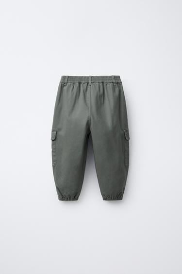 CARGO JOGGING TROUSERS - Khaki by Zara - Image 1