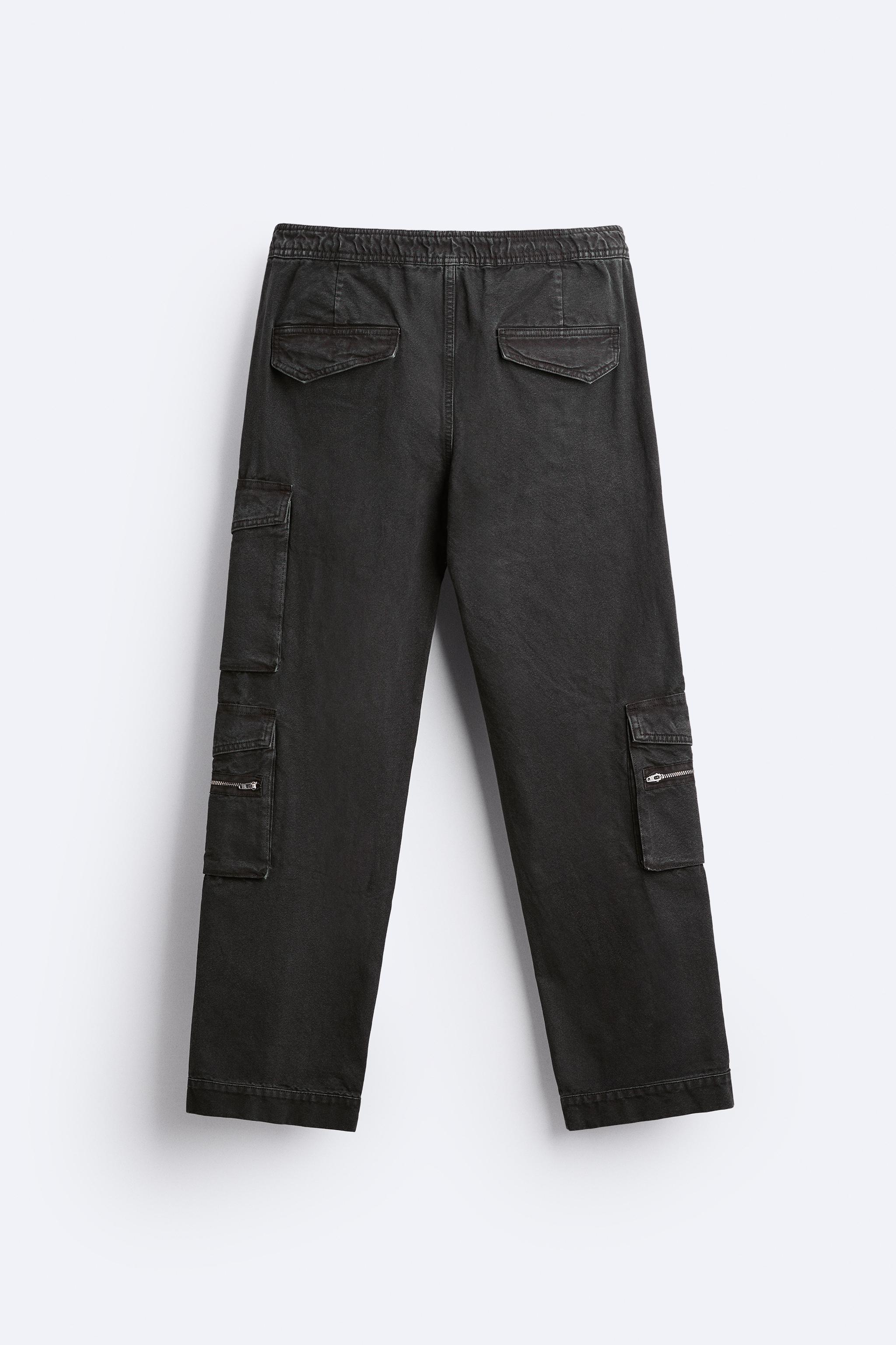 UTILITY POCKET JEANS - Black | ZARA United States